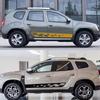 Боковые наклейки на двери автомобиля для Renault Dacia Duster, DIY, Автомобильная виниловая пленка, Спортивная графика, Стайлинг, Декали, Аксессуары для тюнинга автомобилей