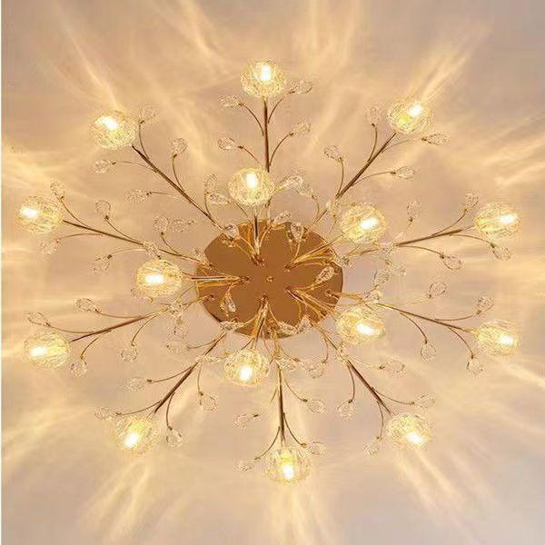 Современные хрустальные потолочные светильники, светодиодные светильники для коридора, потолочные светильники для гостиной, кухни, золотые светильники для спальни, lampara светодиодные techo