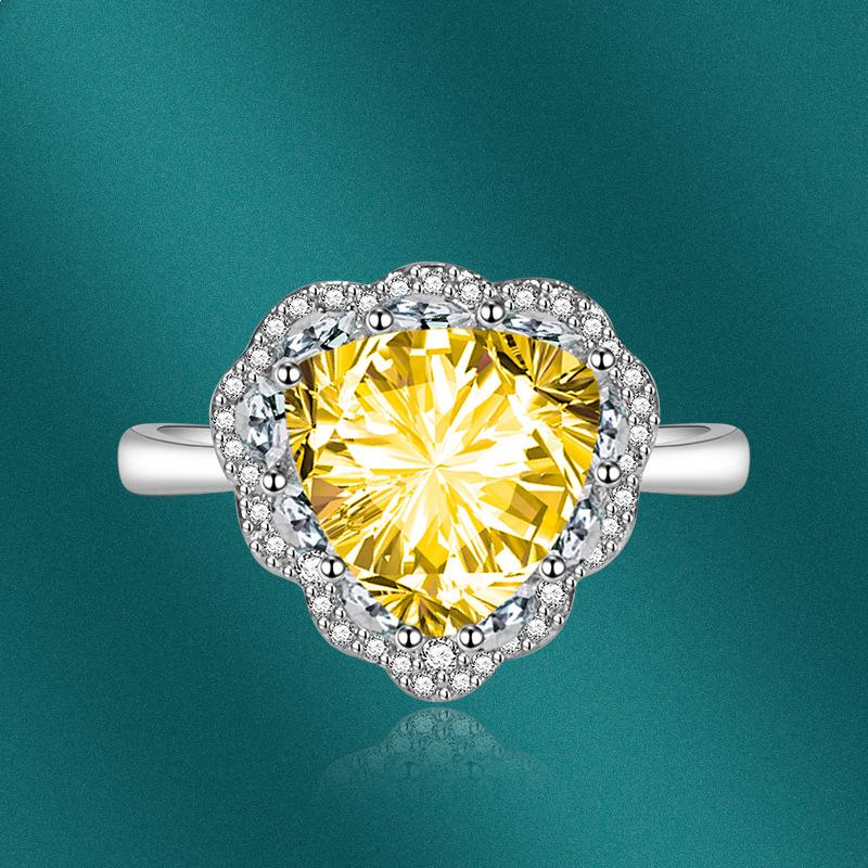 Sace Gems Классическое кольцо из медного сплава с цирконом, женские ювелирные изделия, свадебный подарок для вечеринки