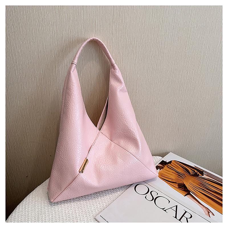 Мягкая кожаная ретро-сумка большой емкости на плечо, французская мода, простая сумка через плечо, женская повседневная сумка из вощеной кожи для поездок на работу