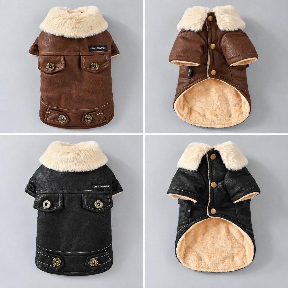Thickened Design Fur Jacket Windproof Feature Warm Pet Clothes Luxury Pet Winter Coat For Dogs