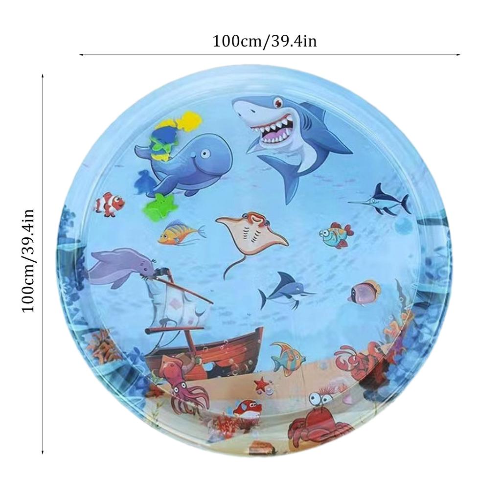 68x48см ПВХ Надувной Кот Собака Домашний питомец Игровой коврик Детский коврик для игр с водой Время на животике Водяная подушка Интерактивный сенсорный коврик для игр с водой Игрушки