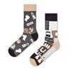 Creative and Fun Cartoon AB Trendy  Asymmetric Mandarin Duck  Men's and Women's Cotton Socks Medium High Socks