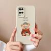 Чехол для телефона OPPO A54 4G Милый мультяшный динозавр Животный стиль Матовый жидкий силикон Задняя крышка Для OPPOA54 A 54 4G Чехол Fundas