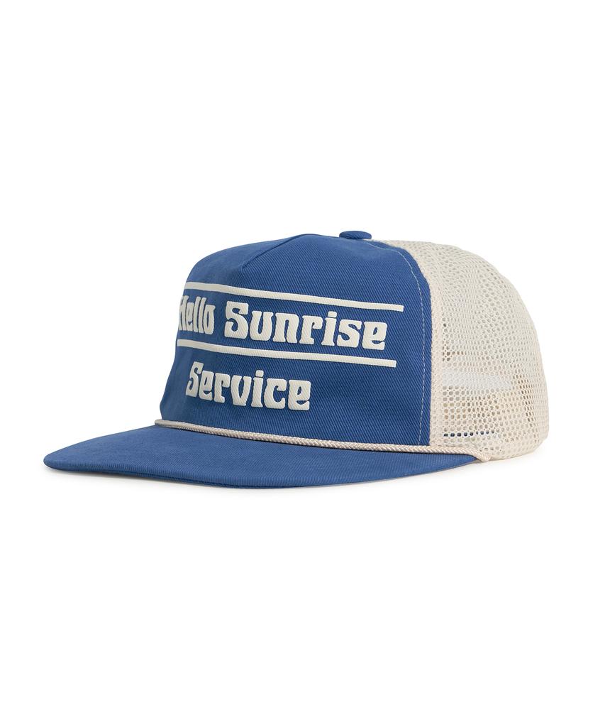 HELLO SUNRISE Логотип Hs Service 5-панельная сетчатая кепка_Синий