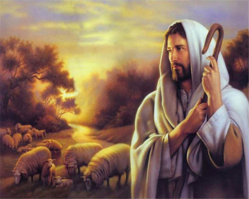 5D DIY Алмазная картина Новые религиозные фигуры Иисус Алмазная вышивка Продажа Портретная мозаика Украшение