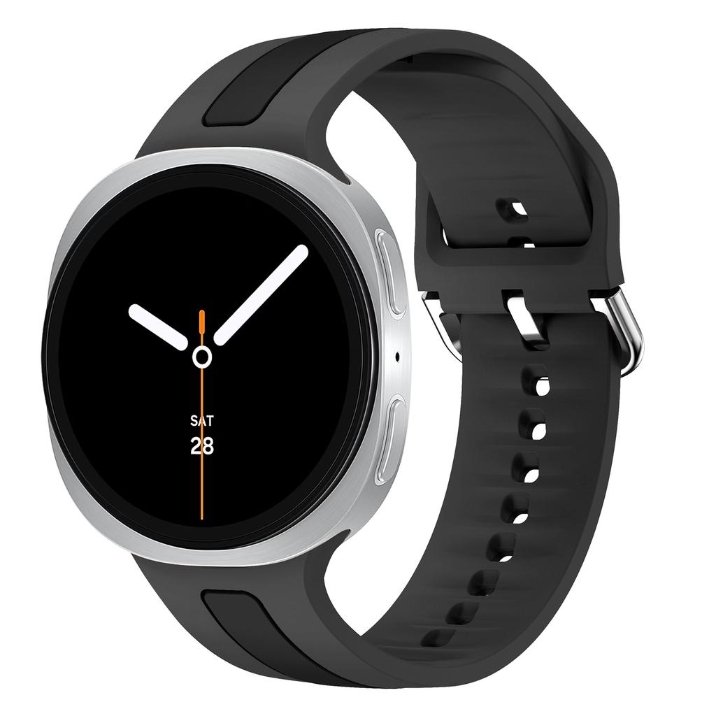 Sport silicone band for Samsung Galaxy Watch 8 Strap 40mm 44mm Replacement Two-Tone Bracelet correa Galaxy Watch 8 classic 46mm