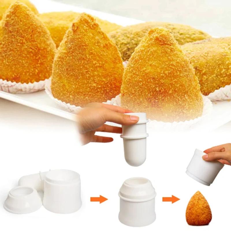 Инструмент для приготовления суши Arancini Maker DIY Handmade Bento Rice Ball Plastic Mold Домашняя итальянская еда Форма для мясных шариков Кухонные принадлежности