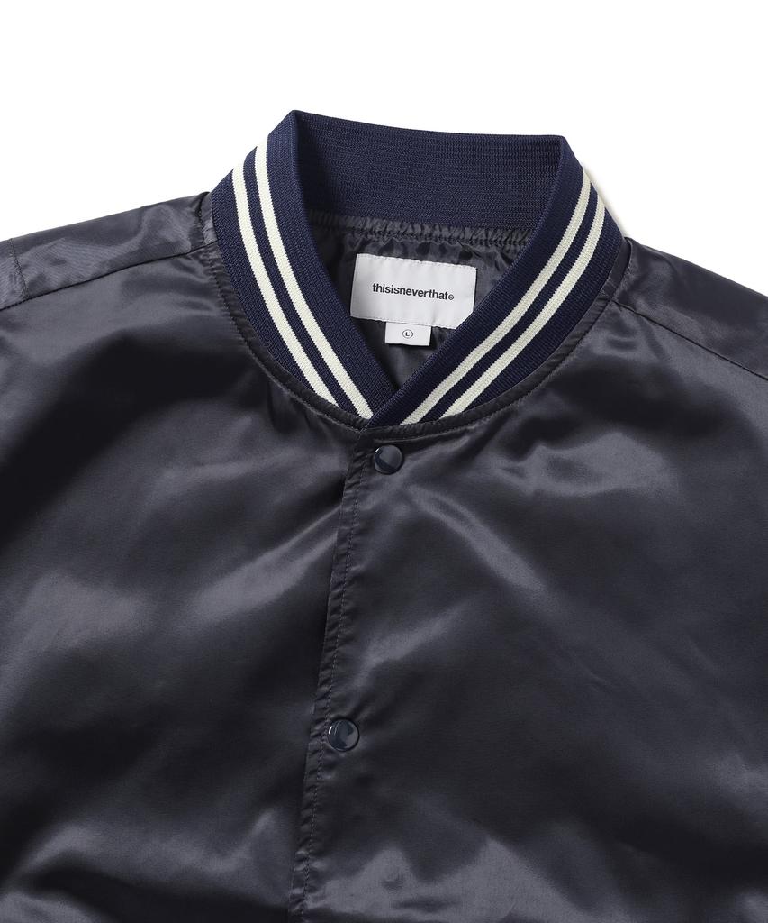 Thisisneverthat Атласная куртка Темно-синяя