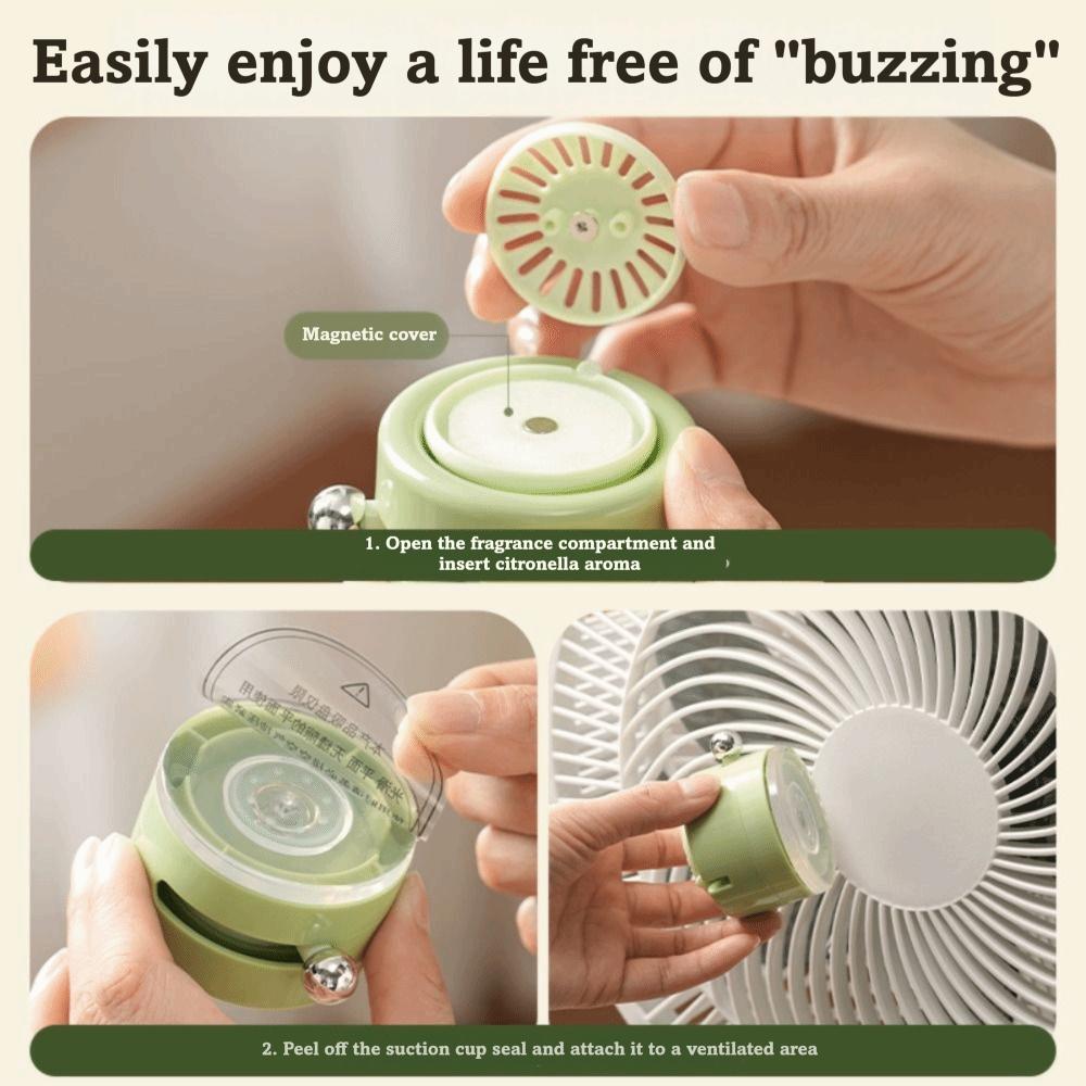Long-Lasting Mosquito Repellent Diffuser Magnetic Portable Scent Diffuser Air Freshener For Fan