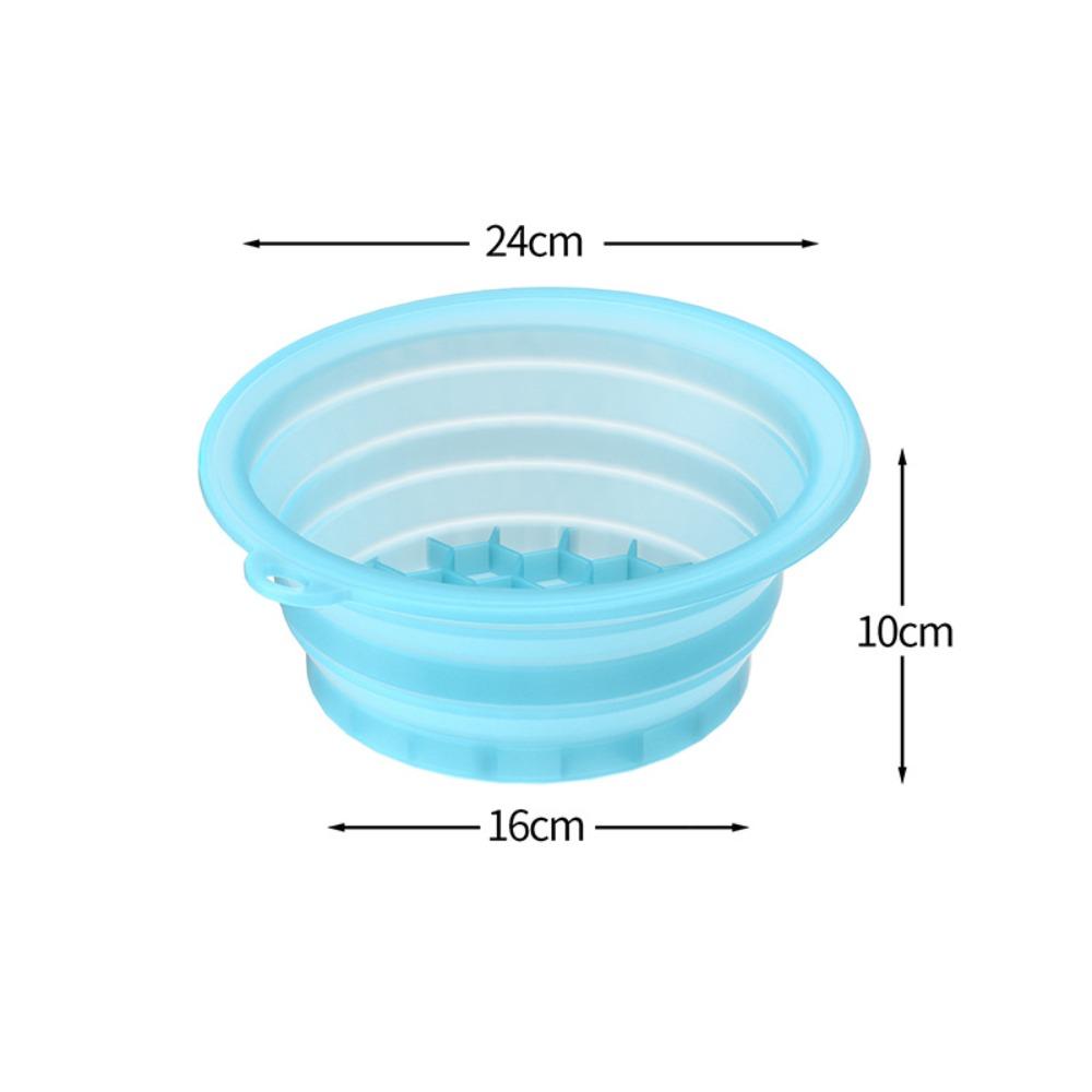 Portable Silicone Ice Bath Washbasin Foldable Improved Blood Circulation Ice Washbowl Relief Stress Face Dipping Bowl Travel