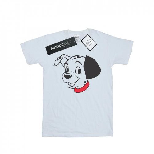 Disney Womens/Ladies 101 Dalmatians Dalmatian Head Cotton Boyfriend T-Shirt