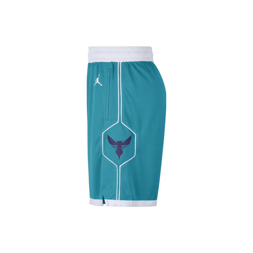 Jordan Шорты для баскетбола мужские Charlotte Hornets Team ICON Edition 2020 NBA Сине-зеленые CN8083-443