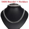 Stainless Steel Men Chain For Necklace Cuban Link Chains Neck Silver Color