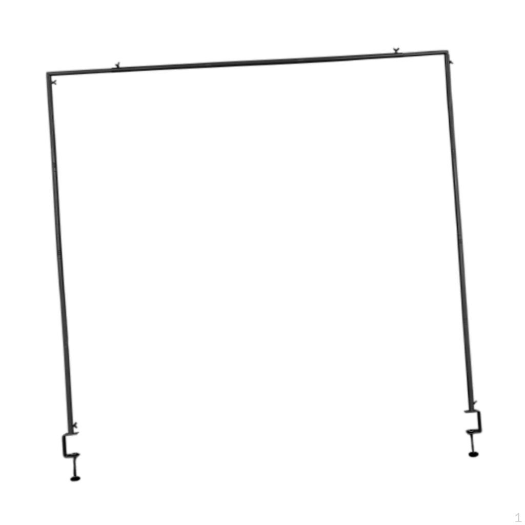 Over The Table Rod Stand with Clamps Assembly Required Heavy Duty Holder Metal Balloon Arch