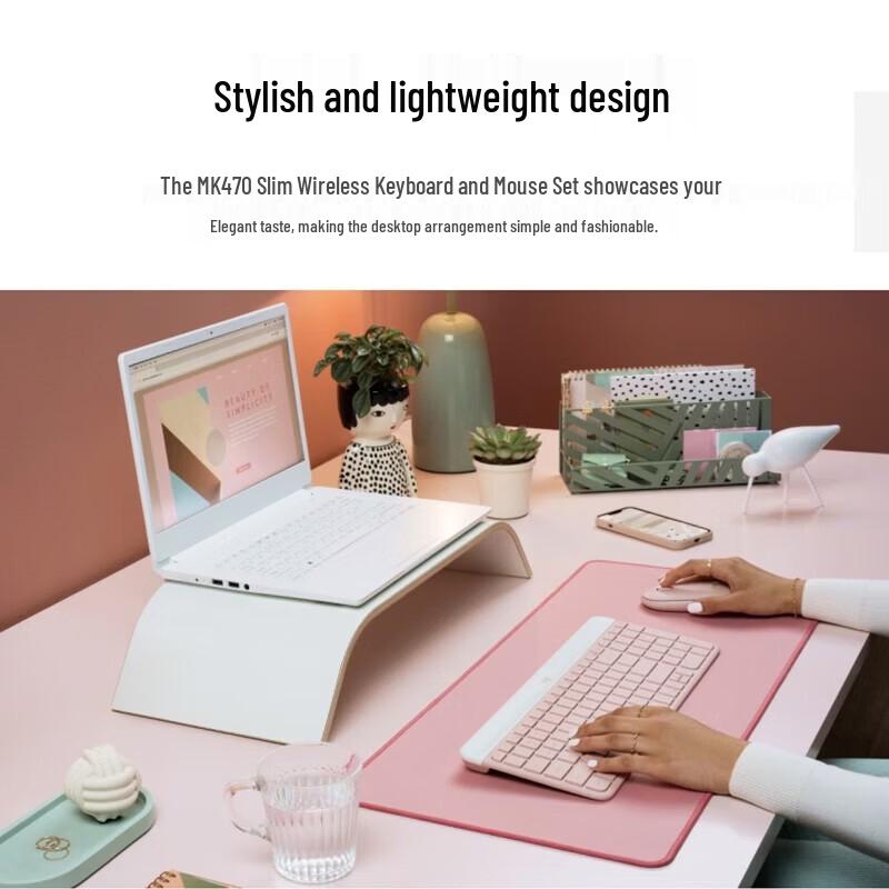 Logitech MK470 Slim Silent Wireless Keyboard and Mouse Combo