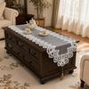 Lace Table Runner with Tassels, Vintage Lace Dining Table Runner, Coffee Table Runners, Waterproof Oil-Proof Exquisite Table Runner for Dining
