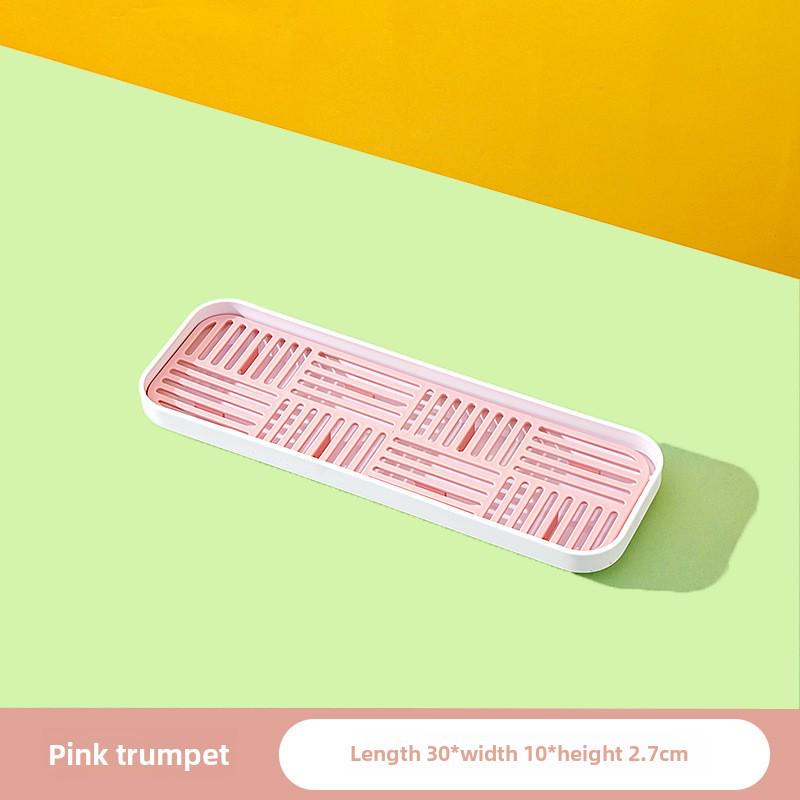 Двухслойный прямоугольный пластиковый поднос для сухого заваривания чая и использования на кухне