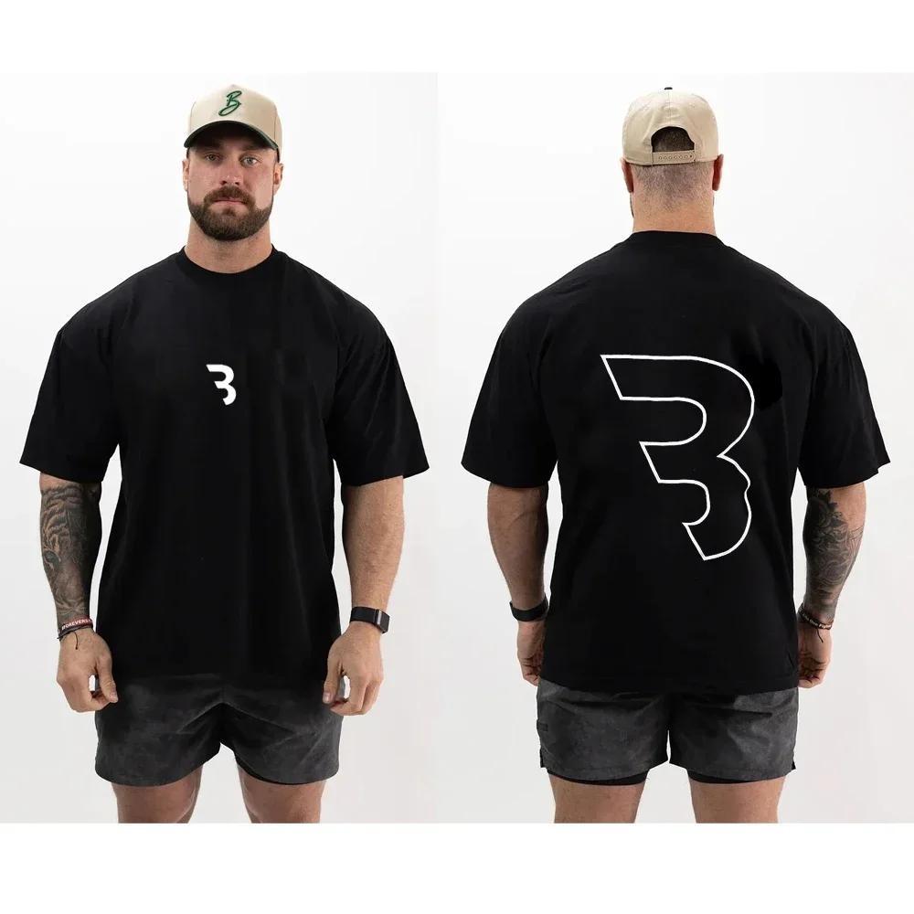 Летние джоггеры, спортивные футболки, футболка CBUM, мужская футболка Thavage, мускулистая, спортивная, повседневная, с круглым вырезом, с коротким рукавом, хлопковая, для бега, бодибилдинга