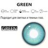 MILLCREEK 2 шт. Цветные контактные линзы сине-зеленые Мягкие линзы с красивым зрачком Степень близорукости от -0,00 до -8,00 Зеленые линзы для макияжа