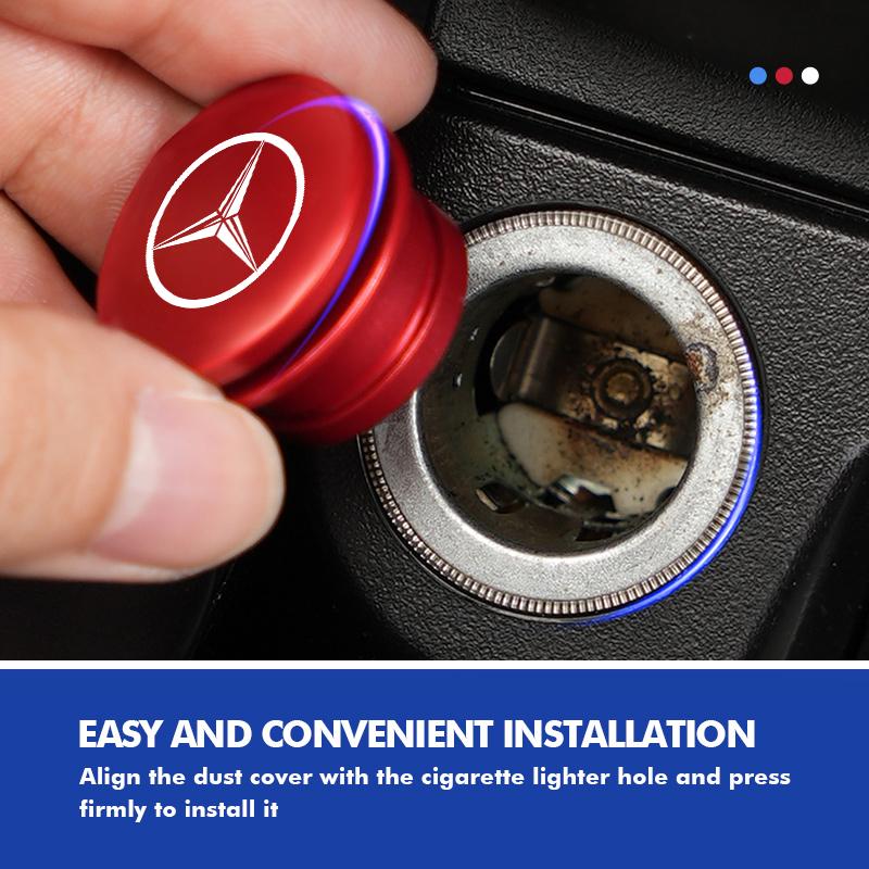AABGW1 Car Cigarette Lighter Plug Dust Cover Button Socket Protective Cap Accessories For Benz CITAN VITO SPRINTER CLS SLK Sport ML