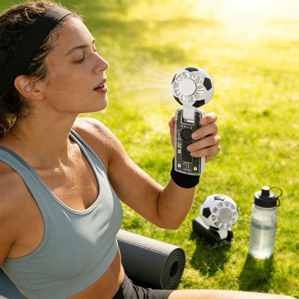 100 Levels Speed Handheld Fan LED Display Screen Smart Fan Turbo Fan Portable Turbo Fan  Travel Use