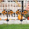 Solar Outdoor Funny Pumpkin Landscape Lamp Halloween Garden Lawn Ground Insertion Lamp Courtyard Path Street Lamp Holiday Lighting