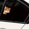 Cartoon Tiger Peeping Glass Stickers Car Stickers Background Beautification Decoration Stickers