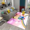 3D Милый Симпатичный Мультяшный Розовый Ковер для Девочки Девичья Подростковая Спальня Гостиная Дверь Вход Украшение Коврик Ванная Кухня Нескользящий Коврик