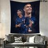 C Ronaldo Wall Tapestry Aesthetic Wall Hanging Printed Fabric Blanket Decorative Tapestries for Bedroom Living Room Home Decor