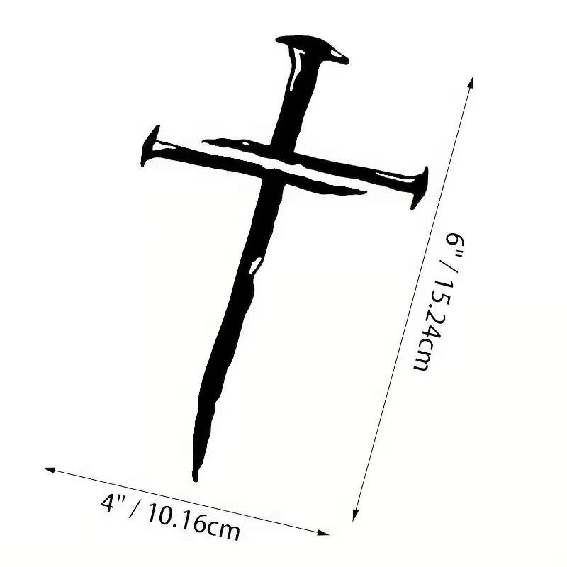 Декаль «Крест» ПВХ Наклейка для окна и двери автомобиля Украшение