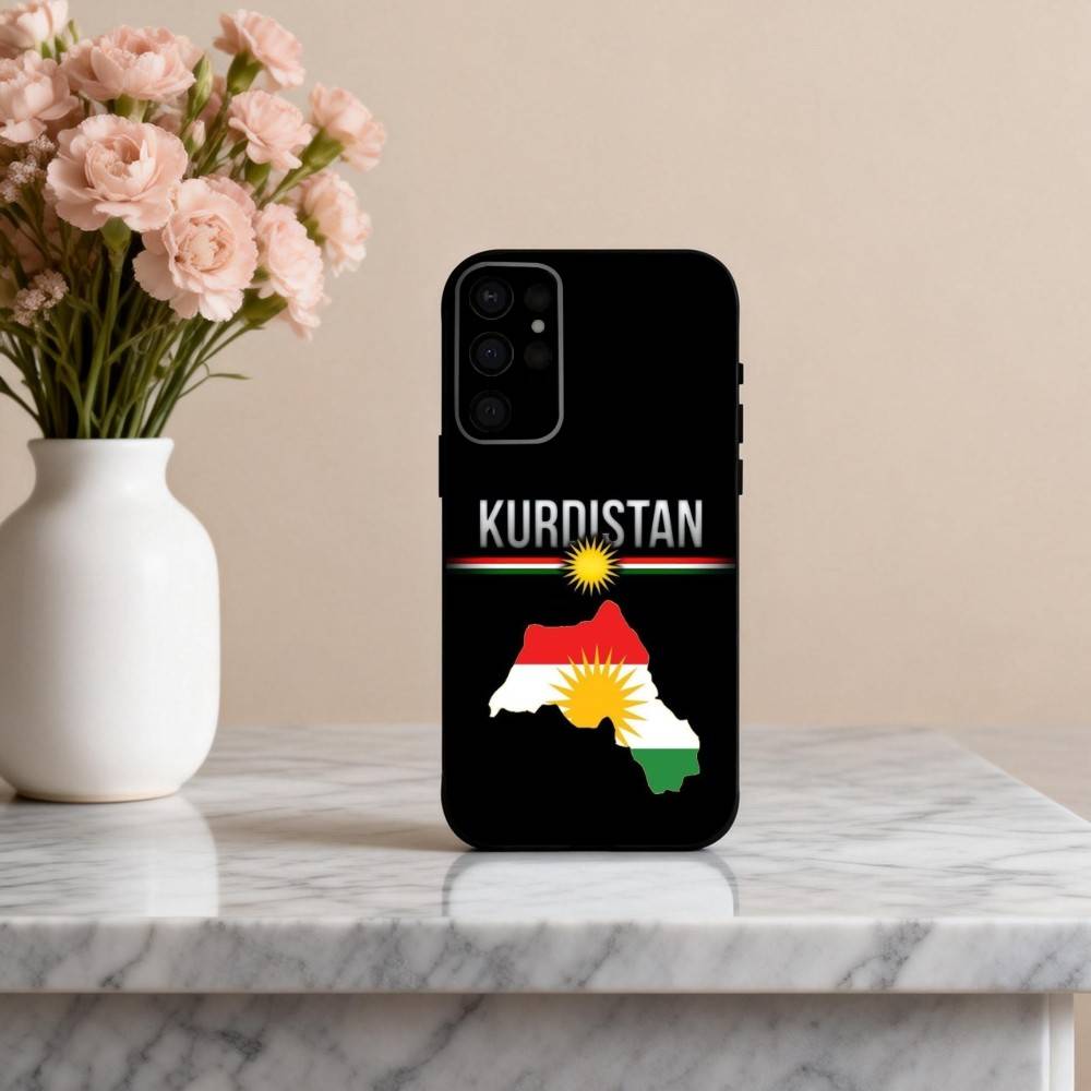 K-Курдистан-N F-Флаг-G Чехол для телефона для Samsung S25,24,23,22,30,21,10,9,Ultra,Plus,Lite,FE,4,5 G Мягкий черный чехол