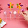 20 Holes Acrylic Lollipop Display Stand Rectangle Display Holder Wedding Party Candy Dessert Stick Holder