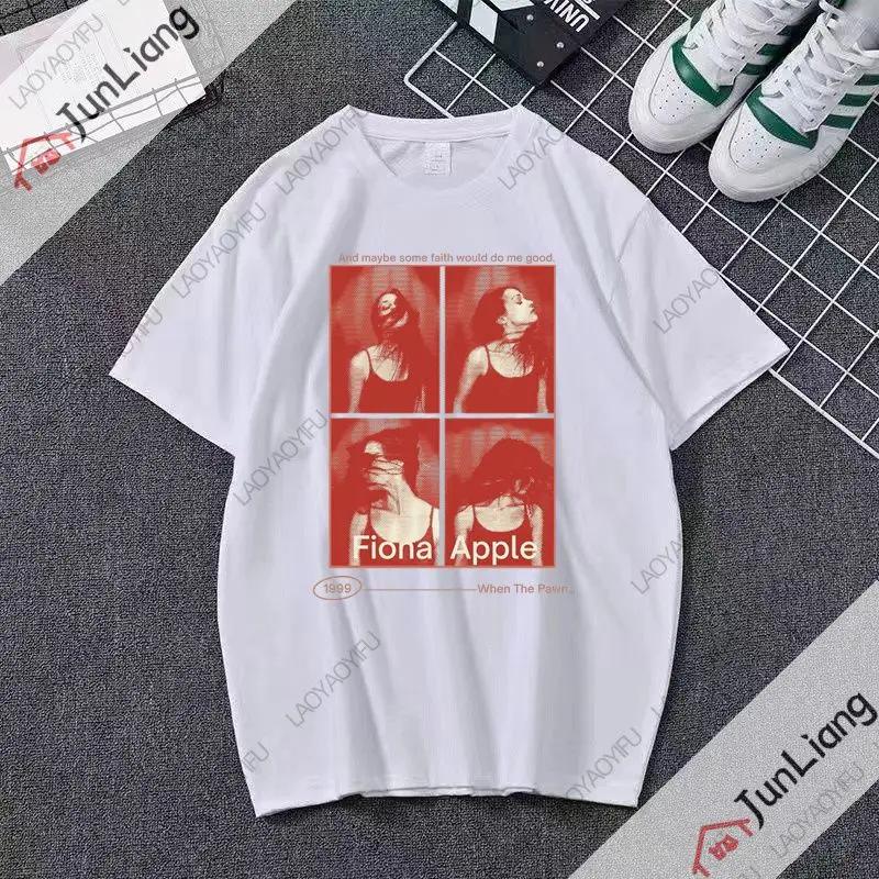 Fiona Apple Fetch The Bolt cutter album printed pattern Tshirt Hiphop streetwear Summer Harajuku shirt top