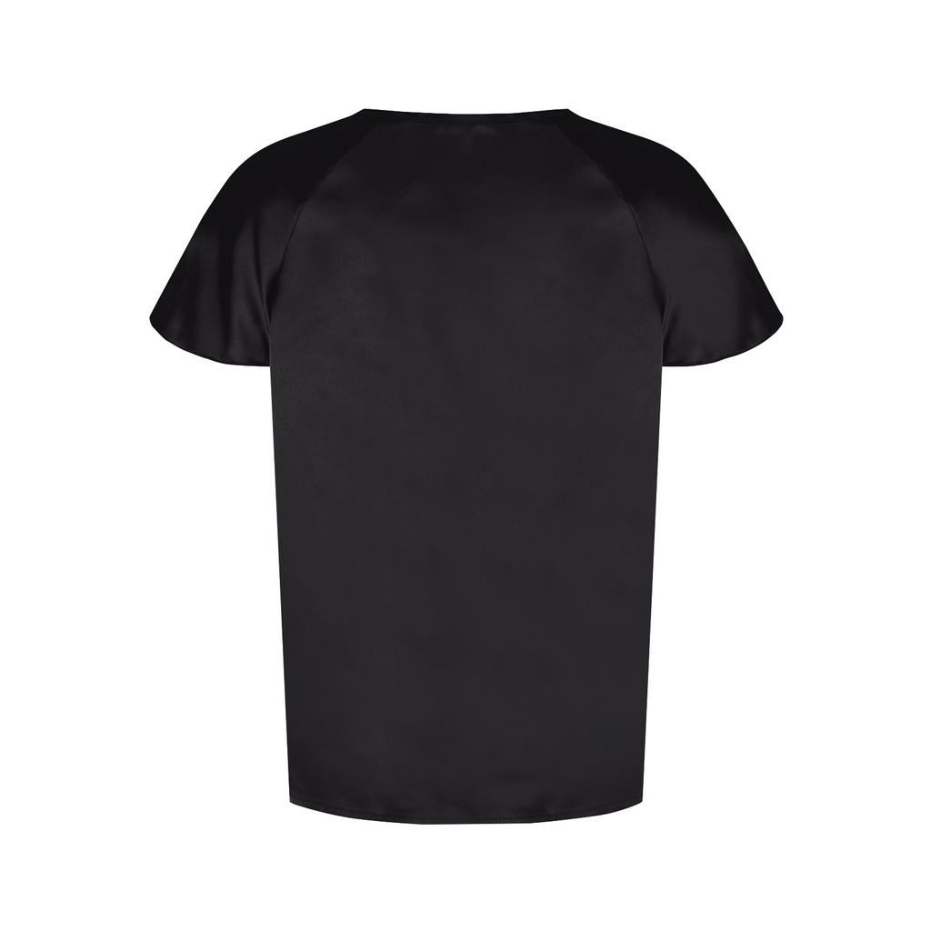 Женская повседневная элегантная атласная плиссированная однотонная свободная верхняя рубашка с баской, женская рубашка с асимметричным воротником и деталями