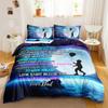 Letter To Son Duvet Cover Set Quote Saying Well-Known Saying Aphorism Bedding Set Inspirational Letters Polyester Qulit Cover