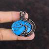 Tree Of Life Sleeping Beauty Turquoise Pendant Copper Wire Wrapped Pendant Handmade Jewelry Genuine Gemstone Pendant Copper Jewelry For Gift