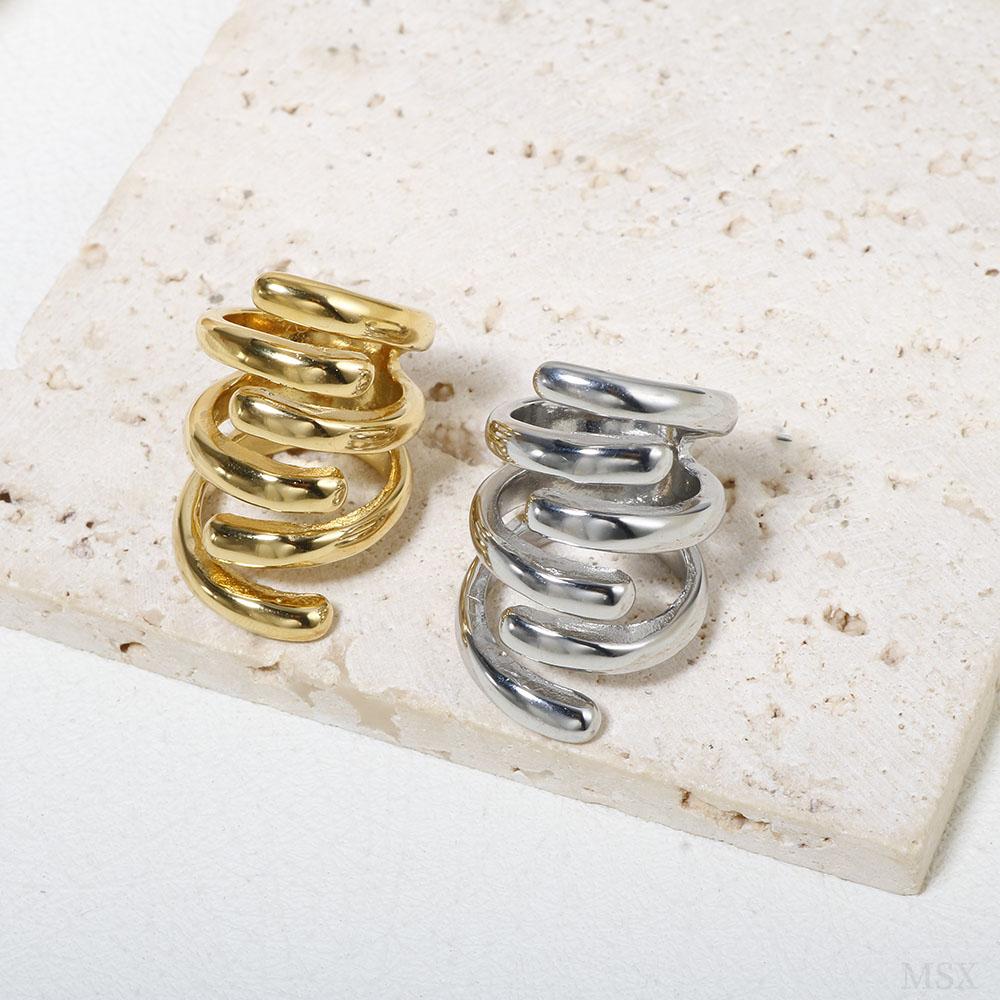 JOVO LOVE проволочная обмотка, оплетка, панк-стиль, нержавеющая сталь, кольца для женщин, золотой цвет, элегантный дизайн, ювелирные изделия, аксессуары для вечеринок, новые