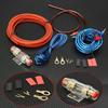 AMP Cable Anti-interference Wear-resistant Flexible 1500W Car Power Amplifier Wiring Kit for Van