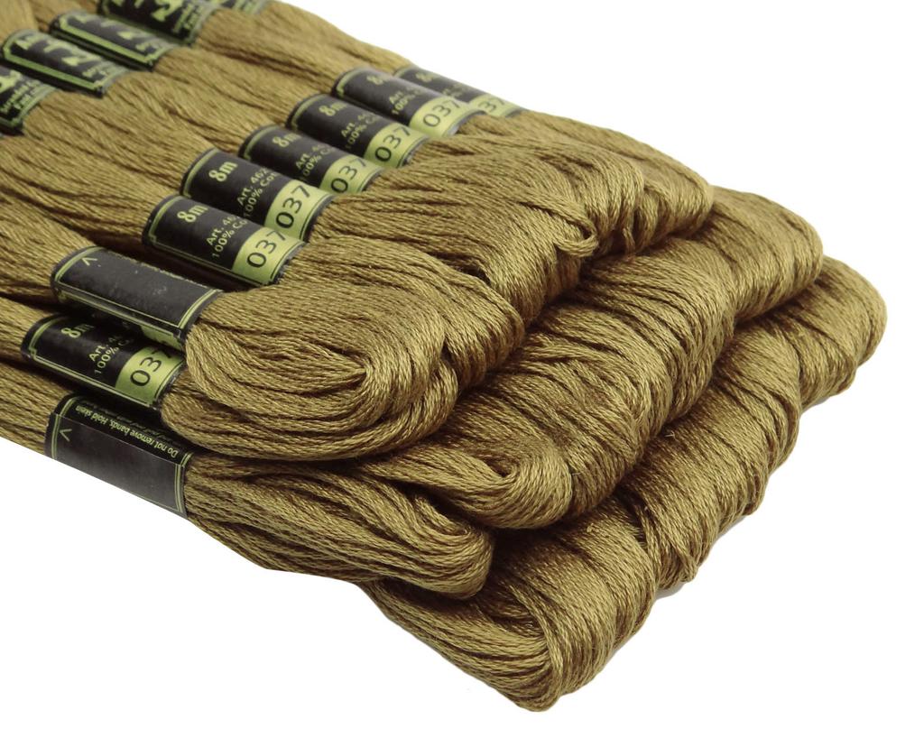 IBA Indianbeautifulart Набор из 25 предметов Якорь Вязание Тусклый Оливково-Зеленый Хлопчатобумажная пряжа Вышивка