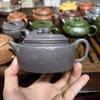 Небесно-голубой исинский глиняный чайник: Ручной чайный набор с дизайном отверстия для шарика с внутренним толкателем и соединительной нитью
