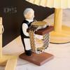Old Butler Watch Stand Jewelry Shop Watch Display Holder Elderly Man Simulation Model Smooth Surface Watch Organizer Home Office Desktop Ornament