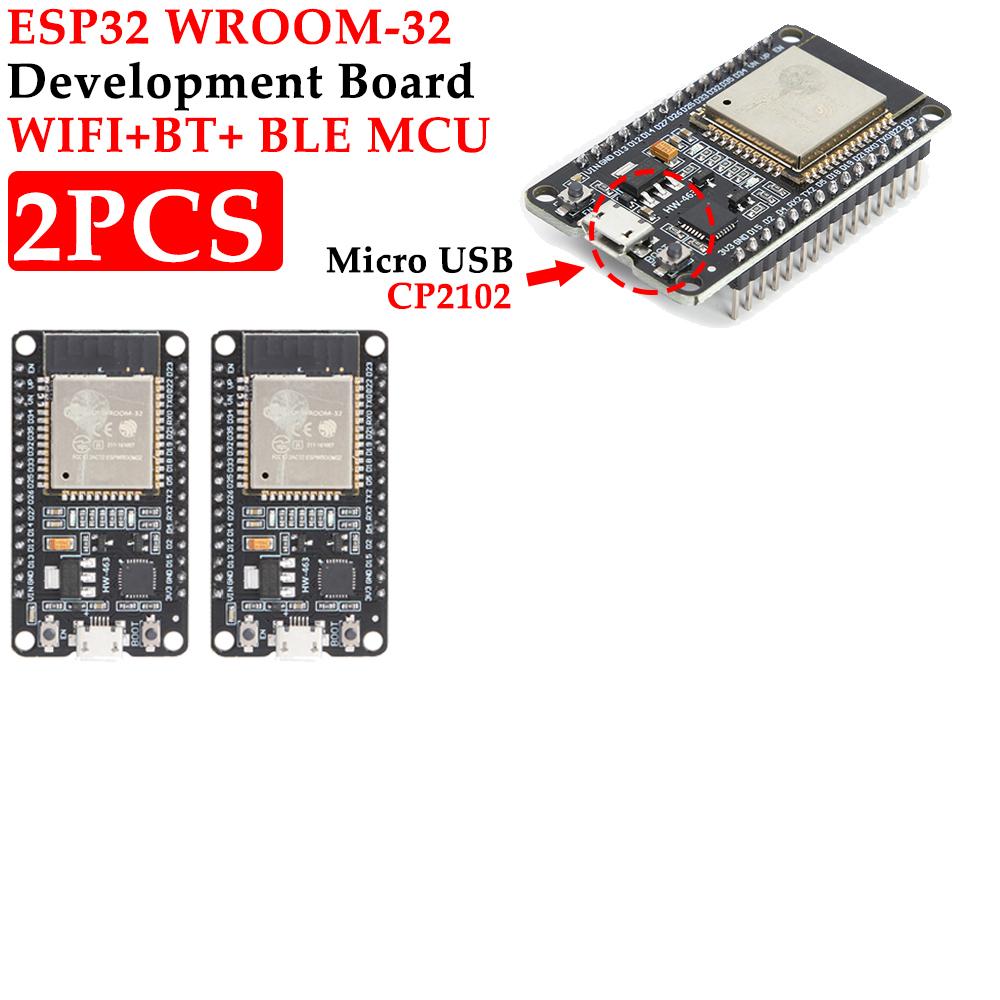 Плата разработки ESP32 WROOM-32 USB CP2102/ TYPE-C CH340C WiFi+Bluetooth Сверхнизкое энергопотребление Двухъядерный беспроводной модуль