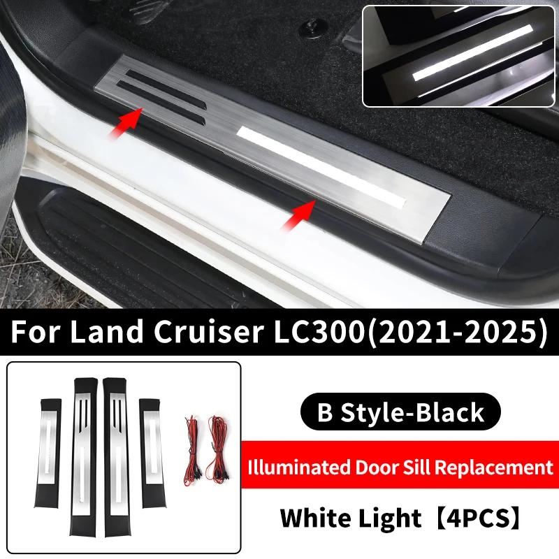 MWLU3 For 2021-2025 Toyota Land Cruiser 300 LED Door Sill Panel Replacement Part lc300 Interior Modification Accessories Welcome Pedal