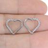 G23 Titanium Heart-Shaped Nose Ring Stud - Seamless Earrings for Body Piercing
