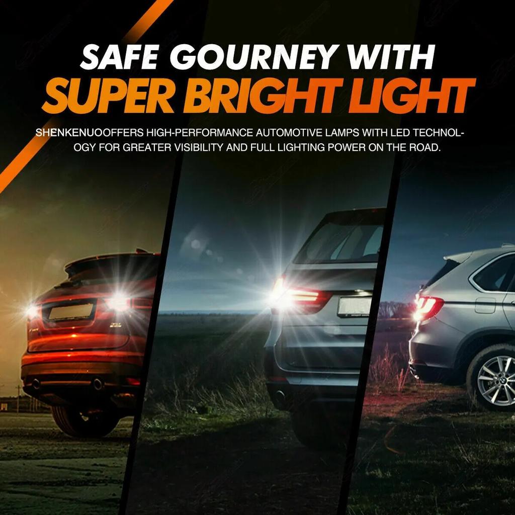 10 шт. W16W 921 10 шт. светодиодные лампы T15 168 194 сигнальные лампы Canbus 45-SMD для салона автомобиля, плафоны освещения, парковочные габаритные огни 6000K 12V