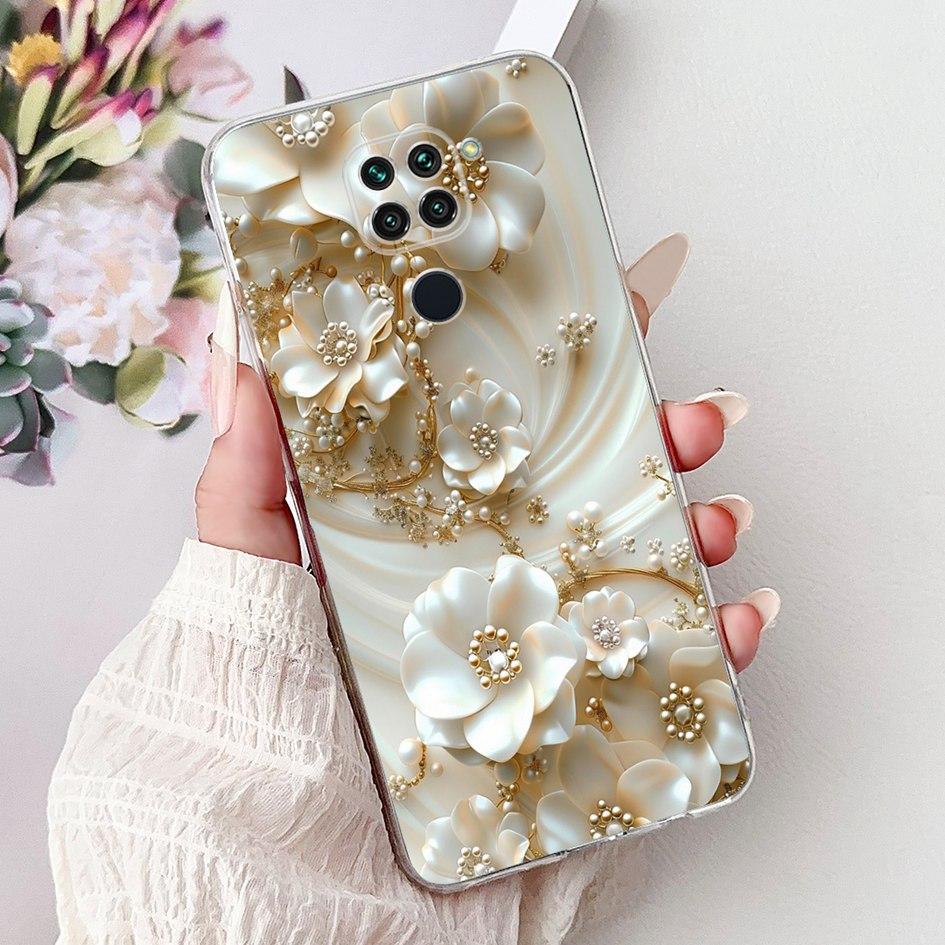 For Xiaomi Redmi Note 9 Case Redmi Note9 Cover M2003J15SC M2003J15SG Fashion Butterfly Phone Case Shockproof TPU Soft Back Cover