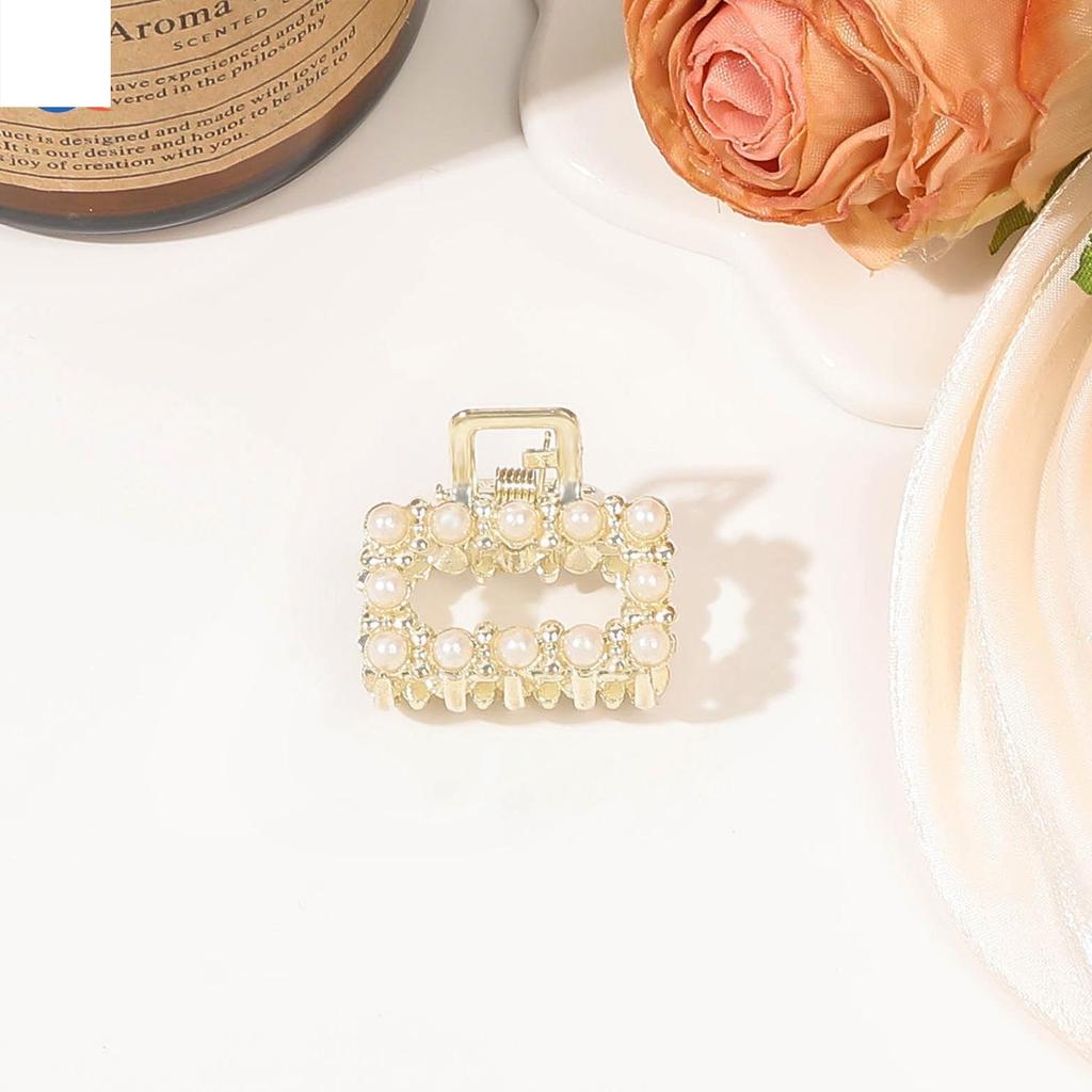 Rhinestone Pearl Mini Hair Claw Retro Diamond Flower Star Women Girls Crab Claw Clip Small Hairpins Hair Crabs Hair Accessories