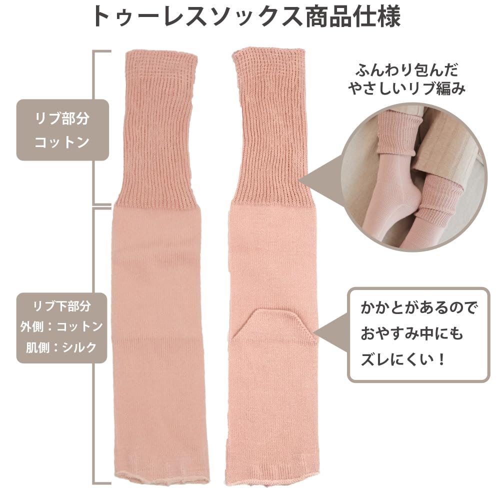 Night Socks with Silk On the Skin Side and Soft Warmers To Keep Your Fingers Leg Warmers for Sleep Prevents Loose Cotton Supervised by a Sleep Made In