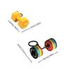 Barbell Sheet Dumbbell Keychain PVC Bag Pendant Unique Gym Feedback Gift  Girl